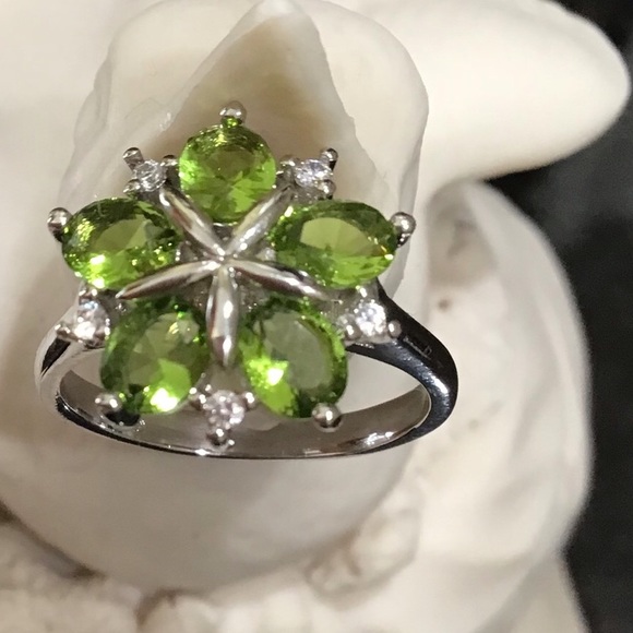 Sterling Silver Period & White Cz Ring Size 7 New - Picture 6 of 6